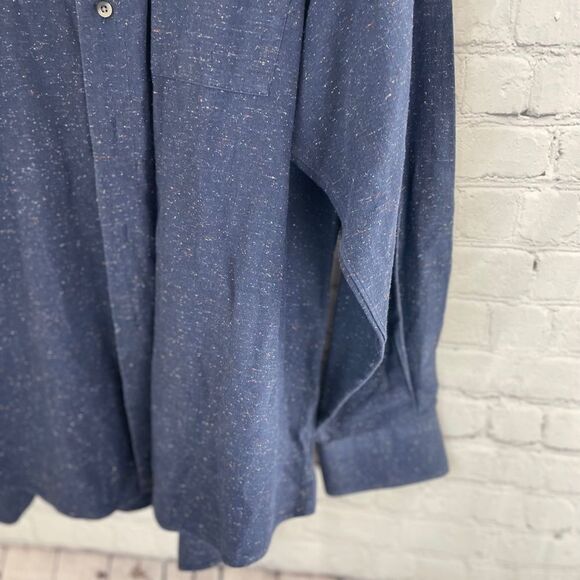 IKE Behar Blue Button Down Shirt Size XL - Picture 2 of 6